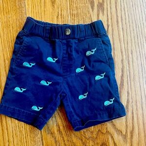 ELK whale embroidered chino shorts